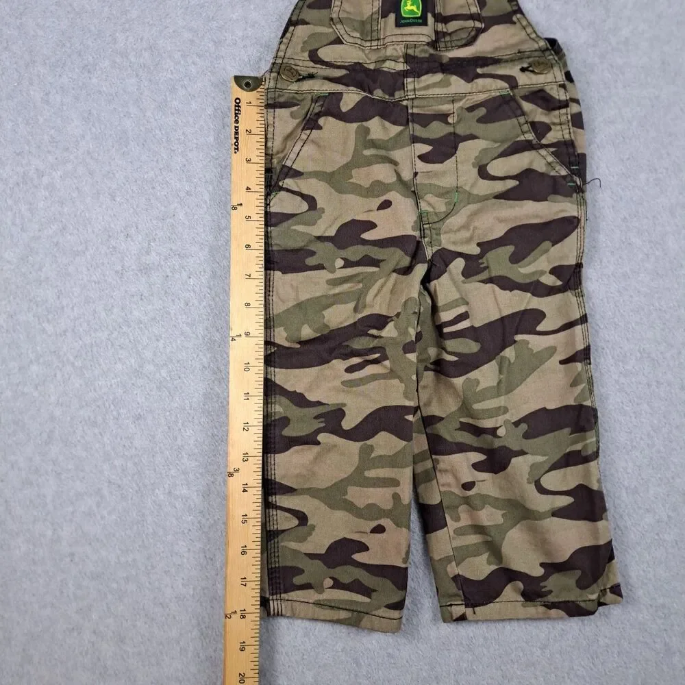John Deere Overalls Camo Toddler Size 2T